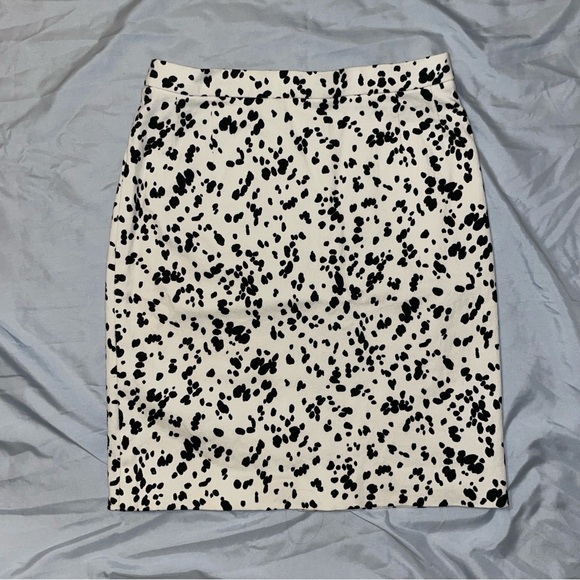 laurèl vintage denim skirt dalmatian print size 8/10 - Picture 1 of 5